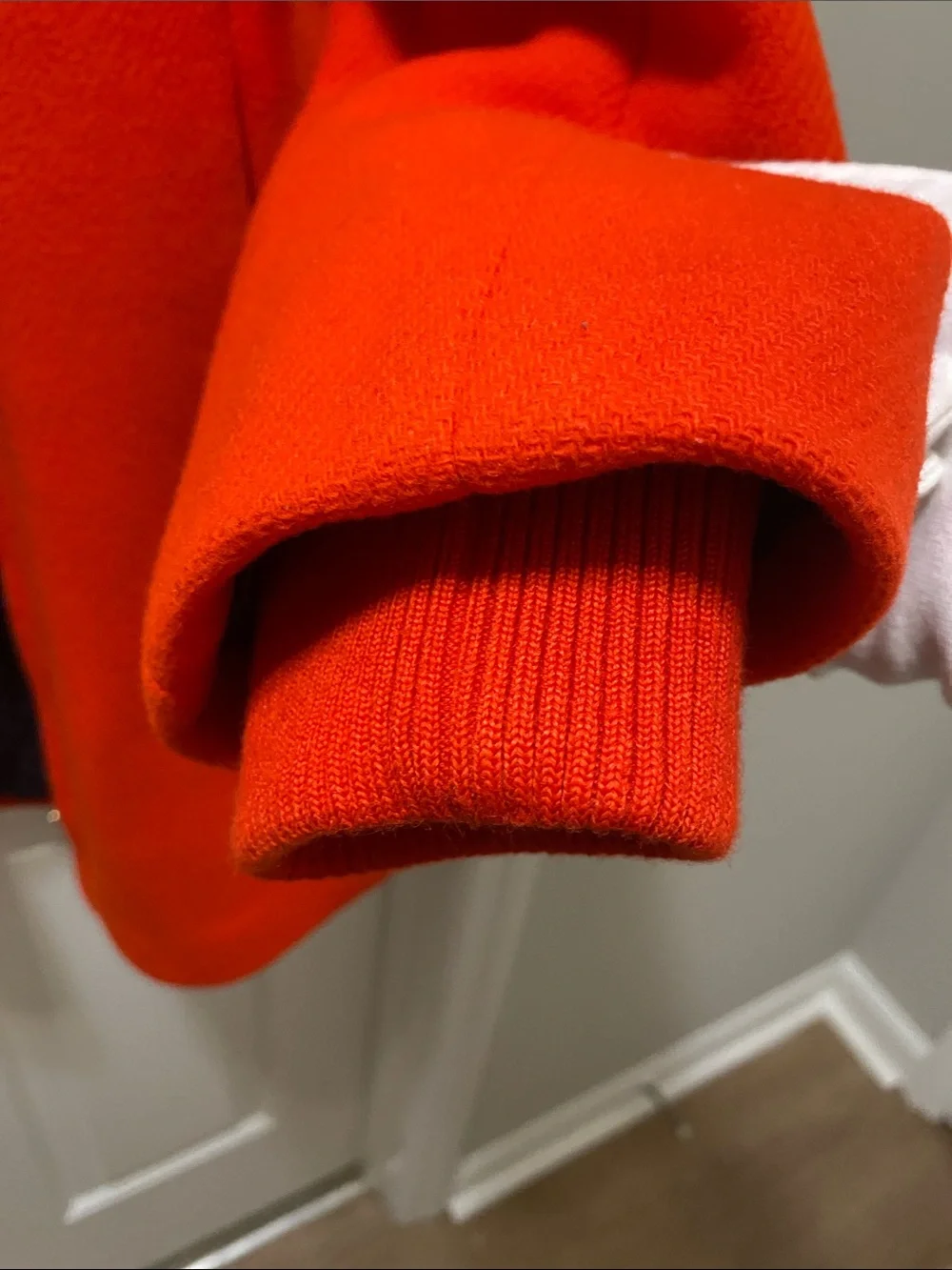 J. Crew Bright Red Zip-Front Cocoon Wool Coat - Picture 10 of 11